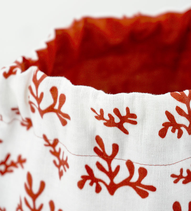 Sicilian Coral Bread Basket