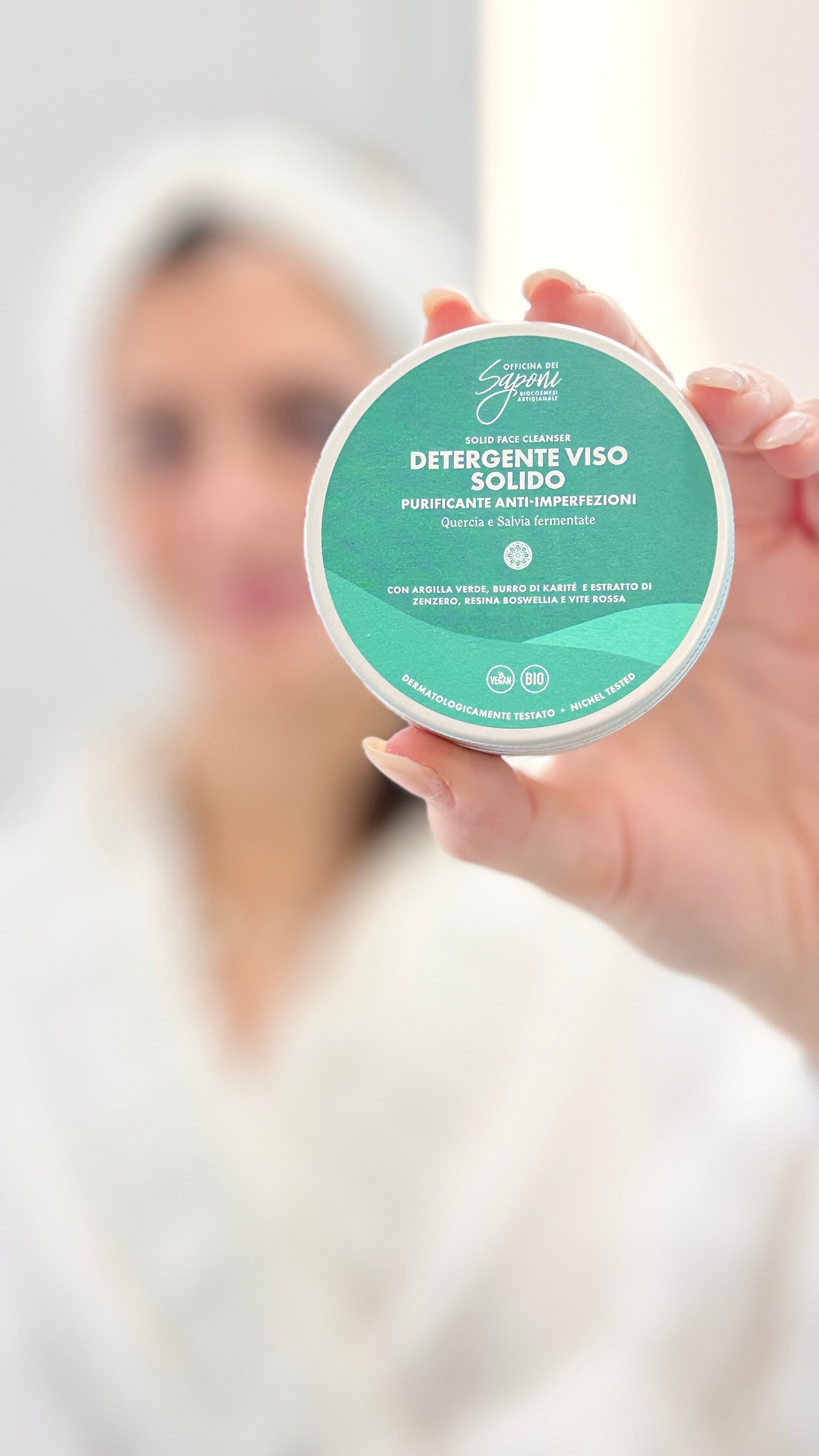 Set Viso Leone Reale – Detergente Solido Purificante & Dischetto Esfoliante