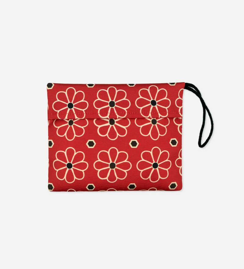 Maiolica Fiore Soap Bag  Red