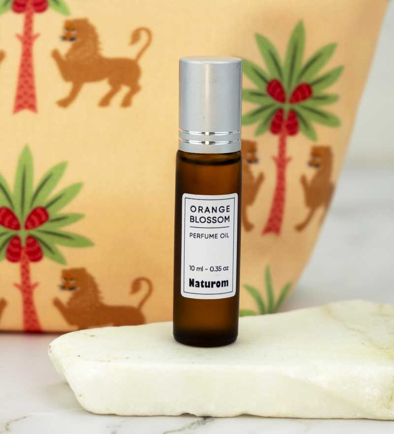 Set regalo pochette Leone Reale con olio profumato fiori d'arancio