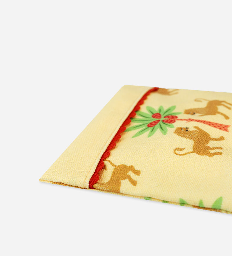 Royal Lion Travel Soap Holder in GOTS Cotton