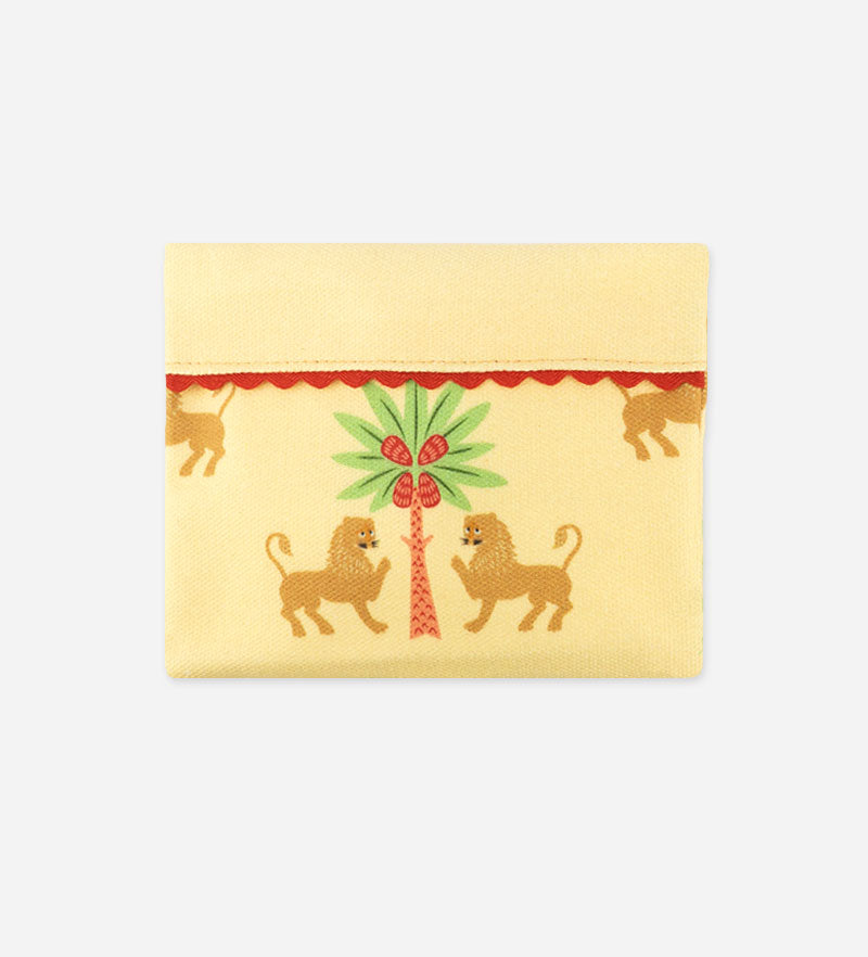 Royal Lion Travel Soap Holder in GOTS Cotton