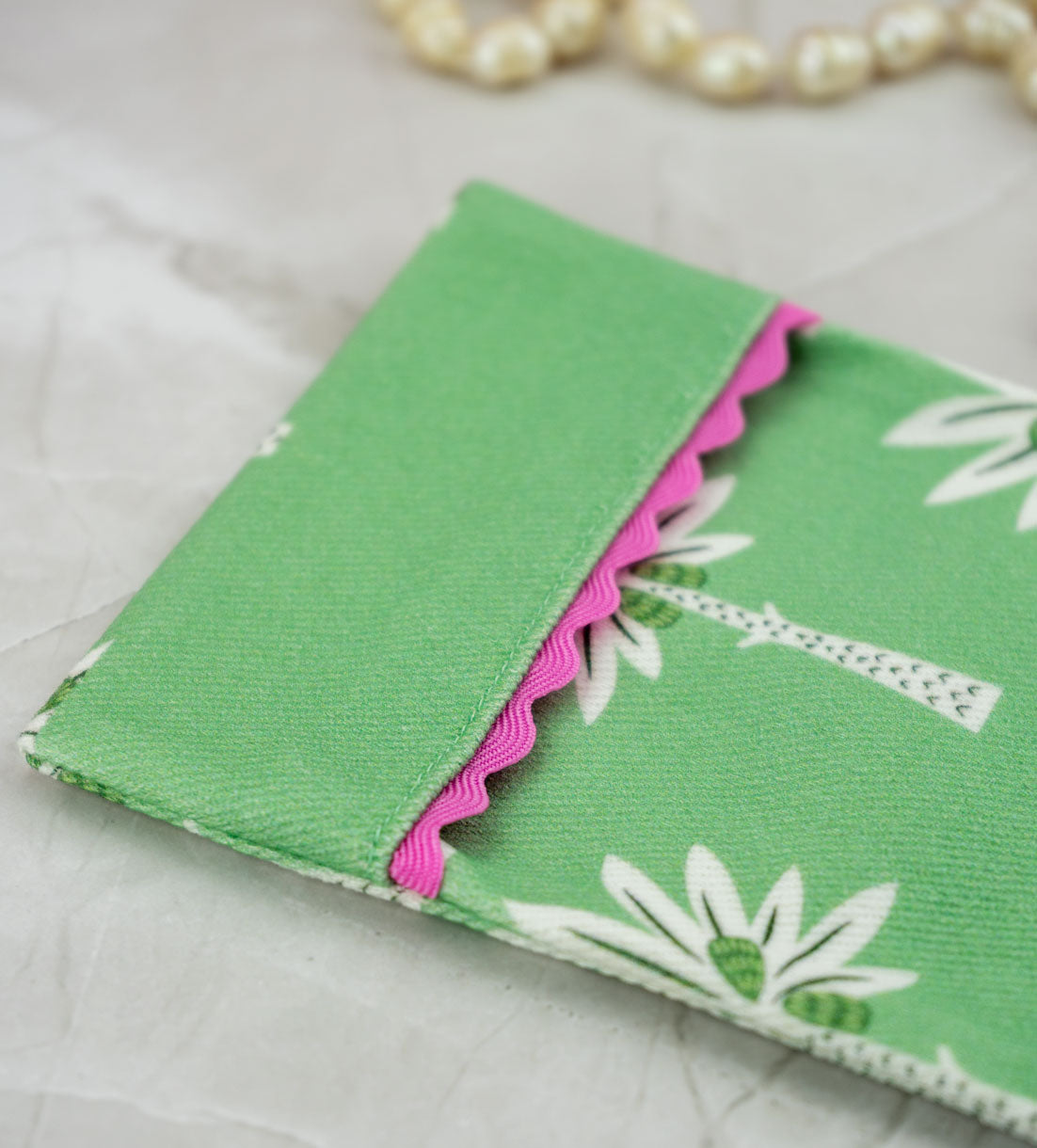 Astuccio Porta Spazzolino Palme Reali Verde