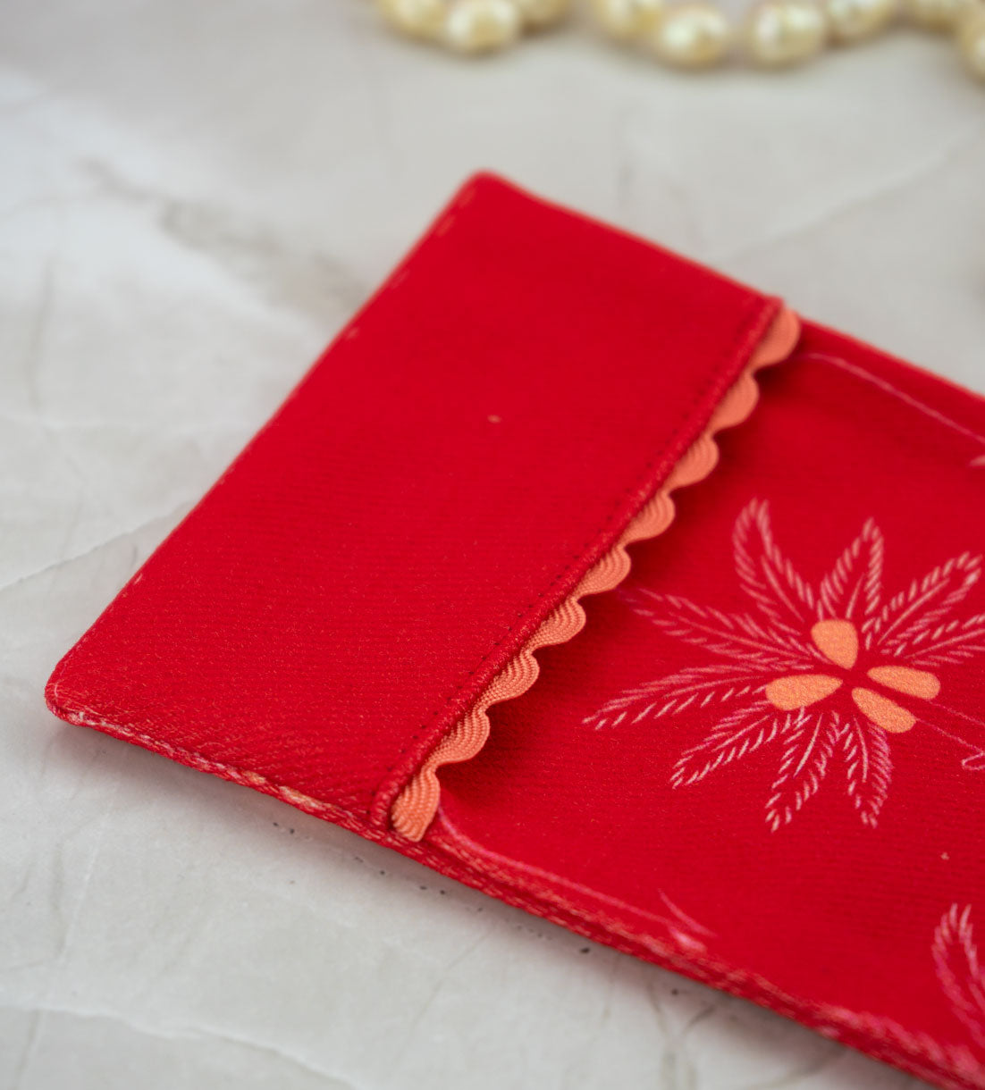 Astuccio Porta Spazzolino Palme Reali Rosse