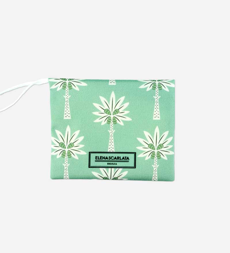 Set Regalo Porta Sapone da Viaggio Impermeabile + Sapone Artigianale Olio d'Oliva - Giardino Mediterraneo