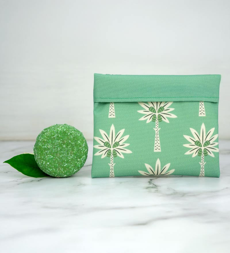 Set Regalo Porta Sapone da Viaggio Impermeabile + Sapone Artigianale Olio d'Oliva - Giardino Mediterraneo
