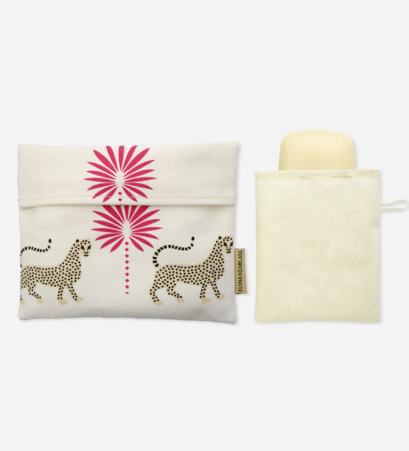 Fuchsia Leopard Travel Soap Dish