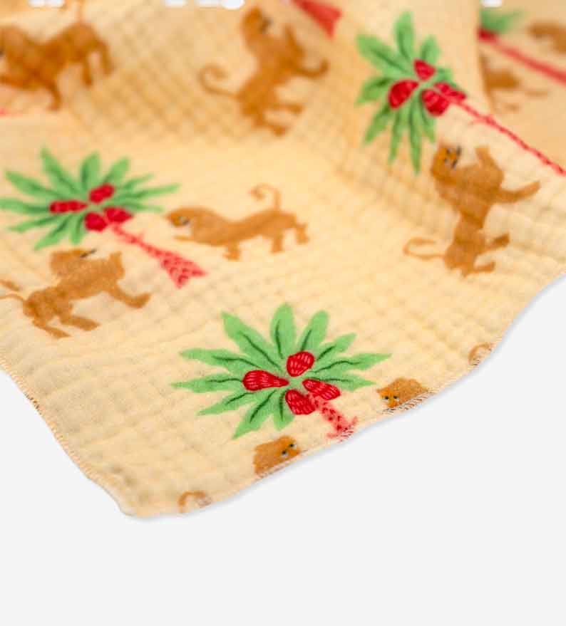 Royal Lion Muslin Face towel
