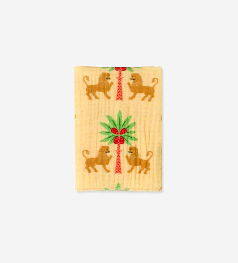 Royal Lion Muslin Face towel