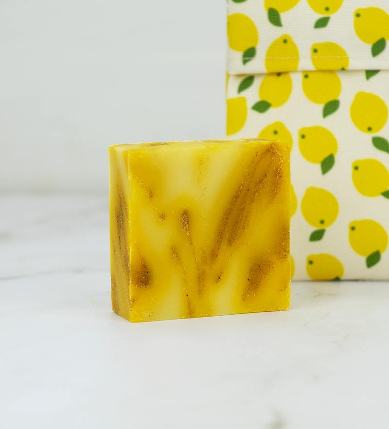 Sole di Sicilia - Set Porta Sapone idrorepellente & sapone solido all’olio d’oliva