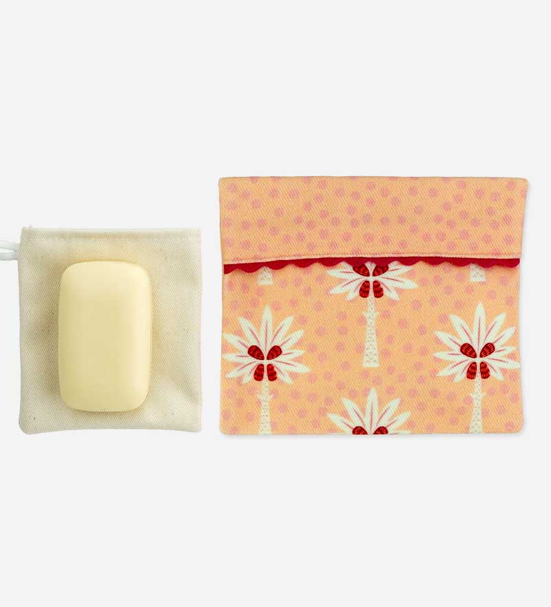 Porta Sapone Palma Reale in Cotone Bio