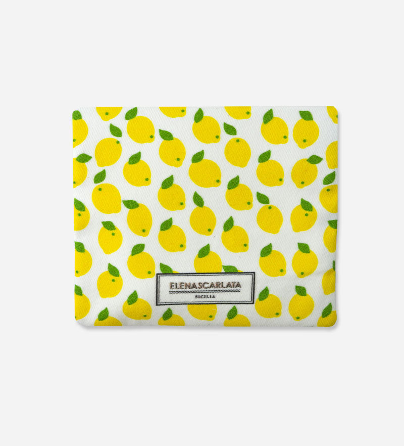 Sole di Sicilia - Set Porta Sapone in cotone & Sapone all’olio d’oliva