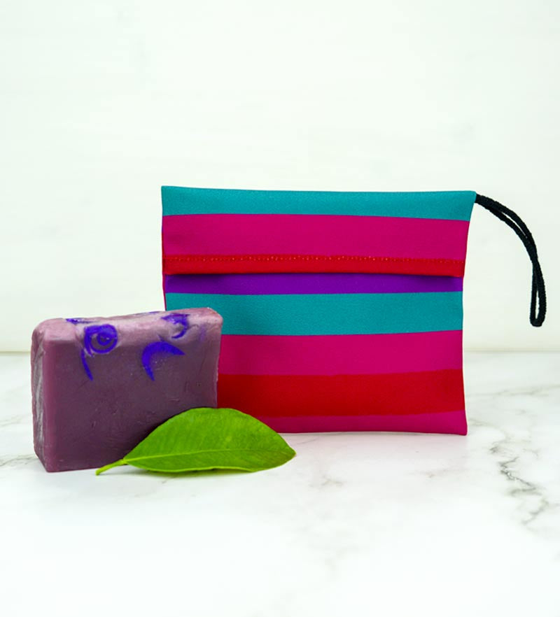 Viola del Mediterraneo - Set Porta Sapone idrorepellente & Sapone all’olio di Argan
