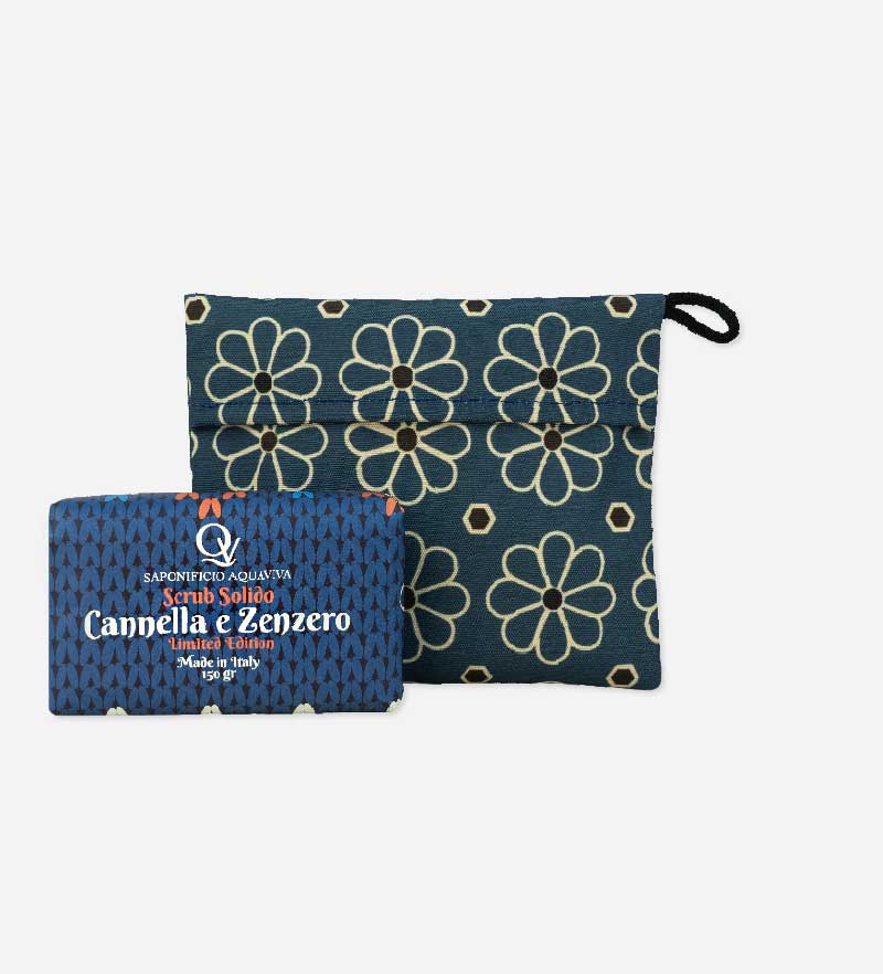 Maiolica Fiore Travel Soap Holder Blu