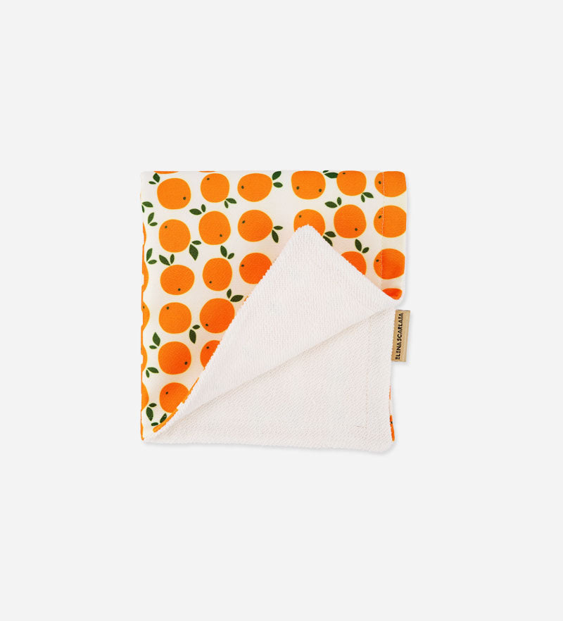 Orange Face Terry Towel