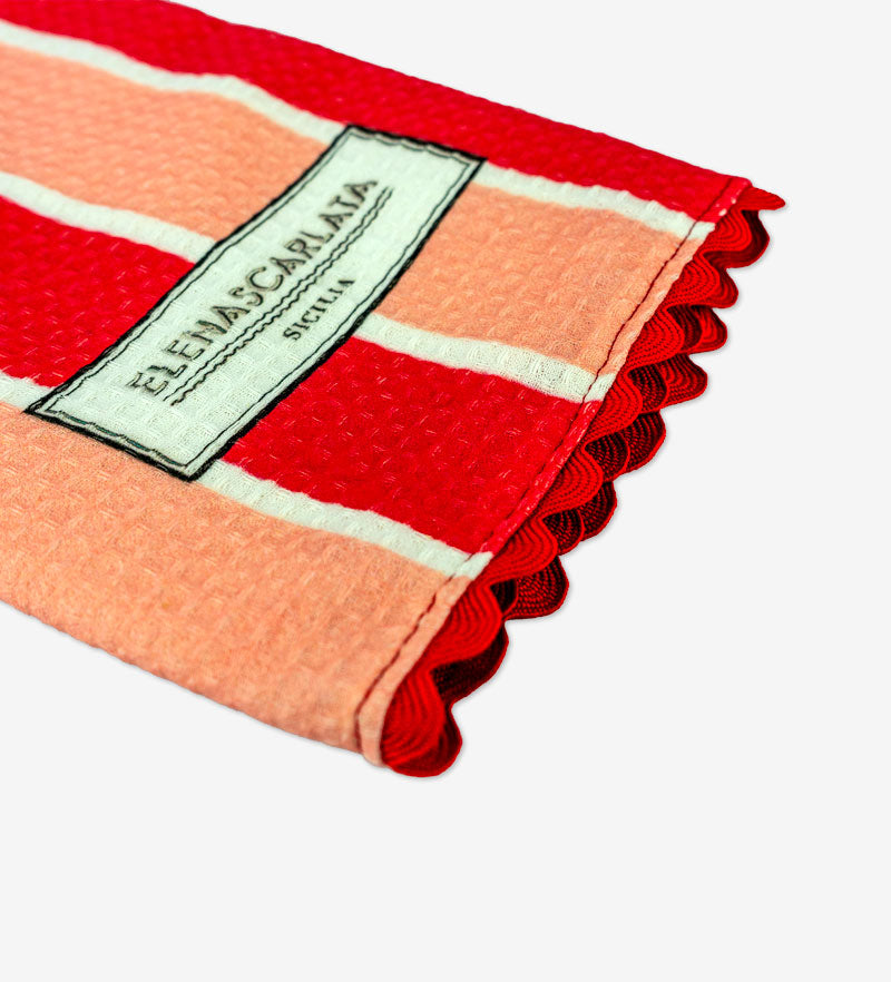 Canovaccio Da Cucina 100% Cotone Con Fantasia Di Bassotti - 48x74 Cm - Lavabile In Lavatrice