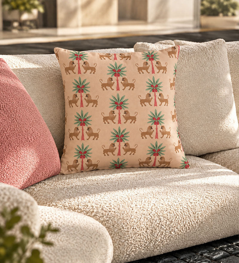 Leone Reale Cuscino in cotone