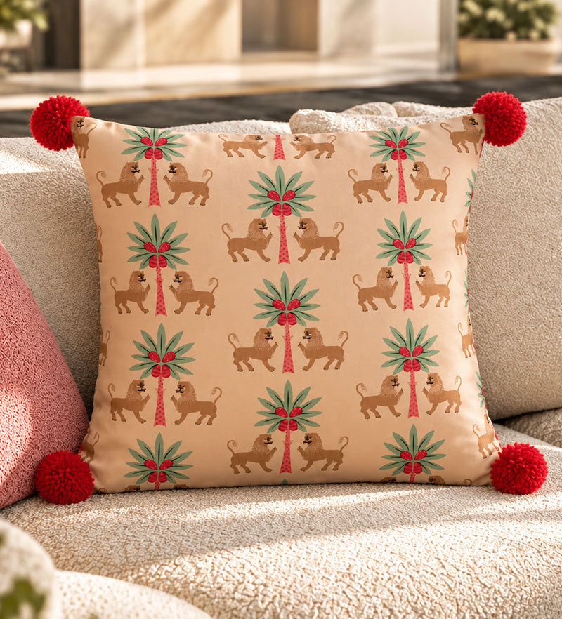 Leone Reale Cuscino in cotone